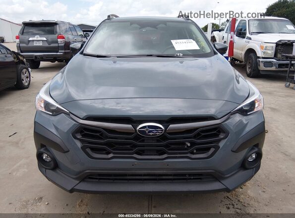 JF2GUADC9R8907097 2024 SUBARU CROSSTREK Gray Առջևի վահանակի տեսք