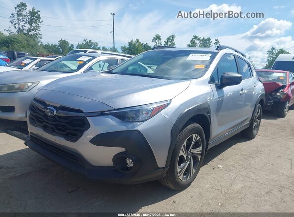 JF2GUADCXRH891699 2024 SUBARU CROSSTREK Silver Առջևի ձախ երեք քառորդ տեսարան