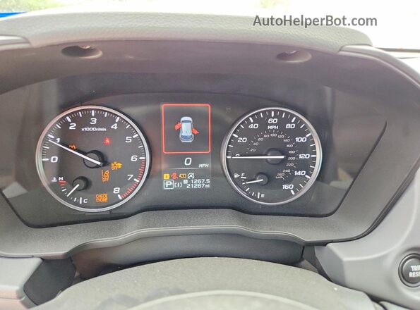 JF2GUHDC1SH213728 2025 SUBARU CROSSTREK Orange Вид щитка приладів