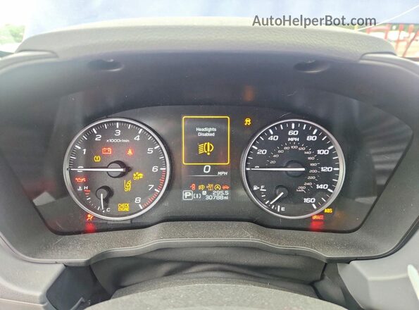 JF2GUHDC2SH275865 2025 SUBARU CROSSTREK Blue Instrument cluster view