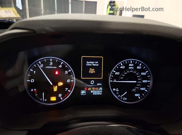 JF2GUHDC2SH326619 2025 SUBARU CROSSTREK Blue Instrument cluster view