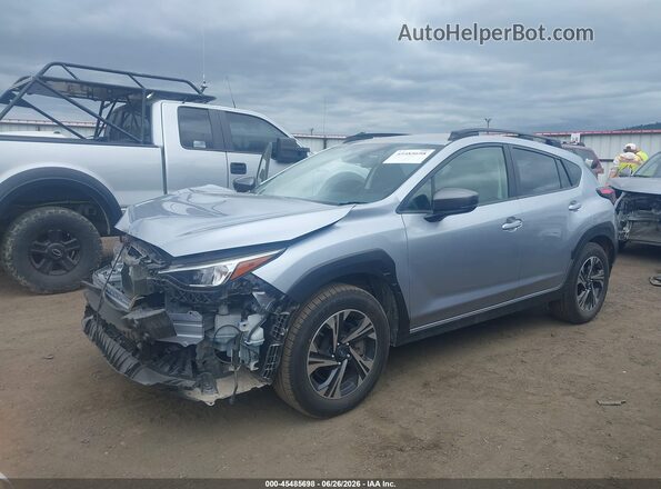 JF2GUHDC4S8222648 2025 SUBARU CROSSTREK Silver Առջևի ձախ երեք քառորդ տեսարան