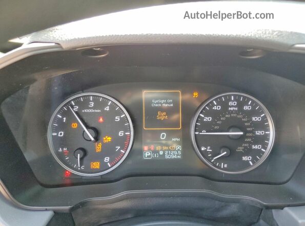 JF2GUHDC5S8343012 2025 SUBARU CROSSTREK Gray Widok zestawu wskaźników
