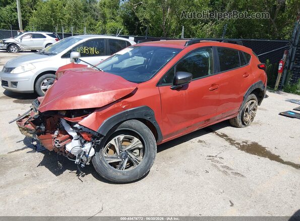 JF2GUHDC8SH296459 2025 SUBARU CROSSTREK Orange Vista tres cuartos delantera izquierda