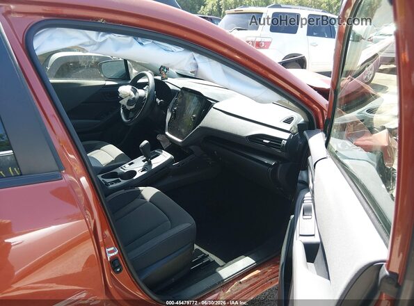 JF2GUHDC8SH296459 2025 SUBARU CROSSTREK Orange Vista interior delantera