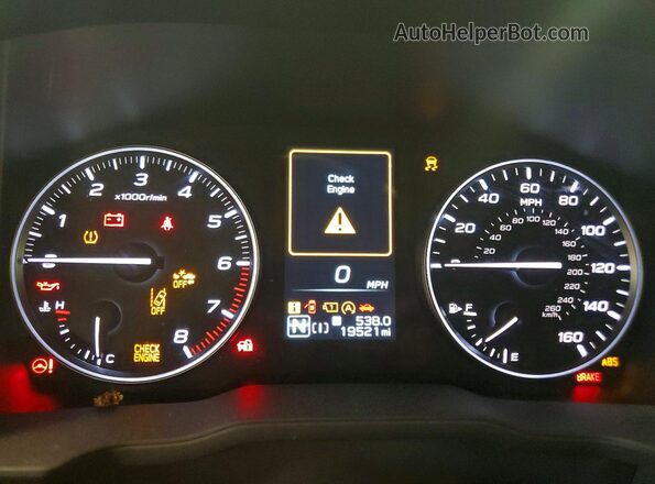 JF2GUHDC9S8211712 2025 SUBARU CROSSTREK Blue Vista del cuadro de instrumentos