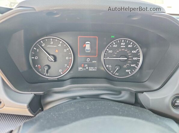 JF2GUHDCXS8299895 2025 SUBARU CROSSTREK Blue Widok zestawu wskaźników