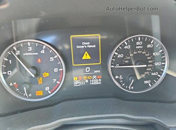 JF2GUHDCXSH305887 2025 SUBARU CROSSTREK Blue Սարքավորումների վահանակի տեսք
