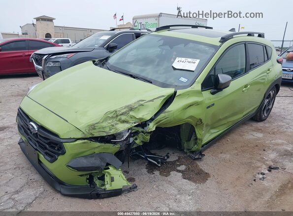 JF2GUSND7T8227087 2026 SUBARU CROSSTREK Зеленый Передняя левая четверть