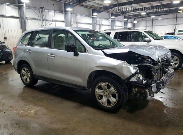 JF2SJAAC4GG452623 2016 SUBARU FORESTER Silver Front right