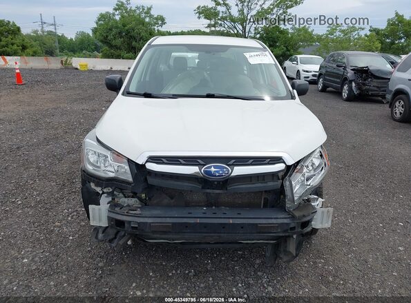 JF2SJAAC4JH542128 2018 SUBARU FORESTER White ხელსაწყოთა პანელის ხედი