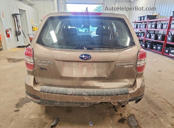 JF2SJAAC8GG504366 2016 SUBARU FORESTER Beige Vista trasera