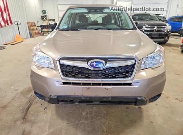 JF2SJAAC8GG504366 2016 SUBARU FORESTER Beige Vista frontal