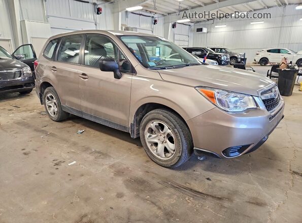 JF2SJAAC8GG504366 2016 SUBARU FORESTER Beige Delantero derecho