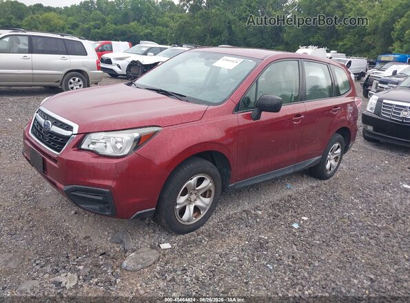 JF2SJAAC9HG530184 2017 SUBARU FORESTER Red Front left