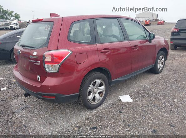 JF2SJAAC9HG530184 2017 SUBARU FORESTER Red Rear right