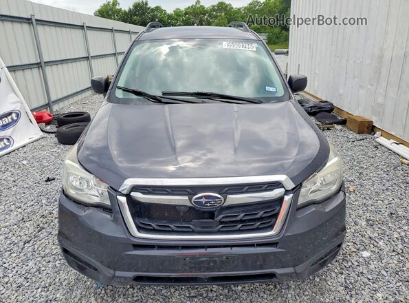 JF2SJABC0JH530959 2018 SUBARU FORESTER Gray Դիմացի տեսք