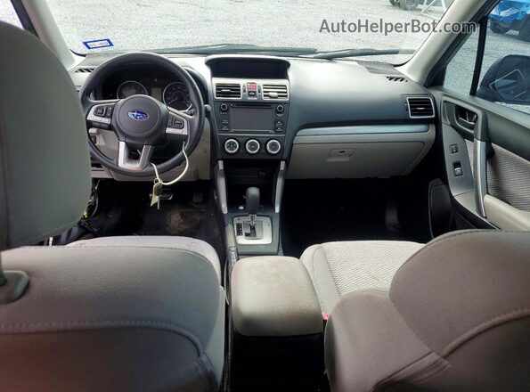 JF2SJABC0JH530959 2018 SUBARU FORESTER Gray Առջևի վահանակի տեսք