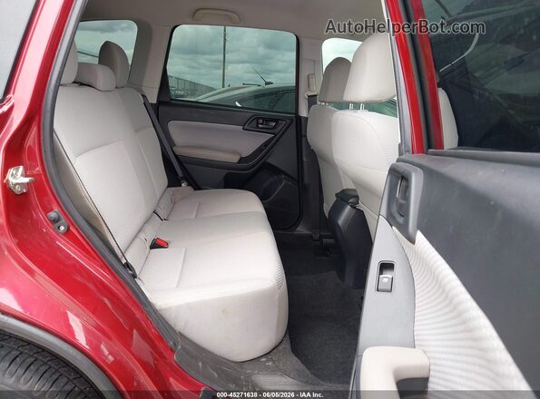 JF2SJABC1JH509652 2018 SUBARU FORESTER Red VIN sticker view