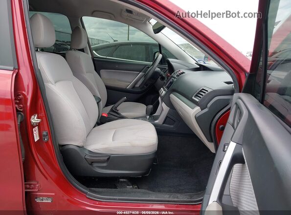JF2SJABC1JH509652 2018 SUBARU FORESTER Red Front interior view