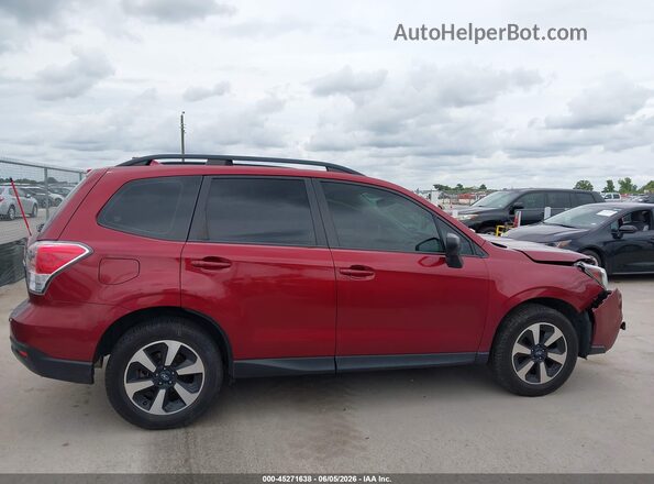 JF2SJABC1JH509652 2018 SUBARU FORESTER Red Rear interior view