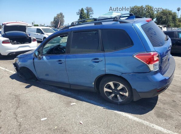 JF2SJABC2JH463703 2018 SUBARU FORESTER Blue Задня ліва чверть