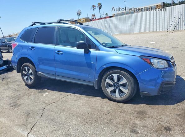 JF2SJABC2JH463703 2018 SUBARU FORESTER Blue Передня права чверть