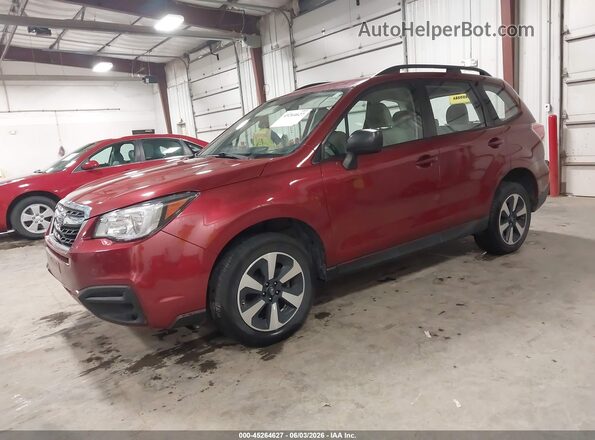 JF2SJABC2JH590578 2018 SUBARU FORESTER Red Przód lewy