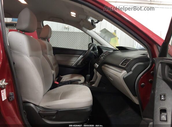 JF2SJABC2JH590578 2018 SUBARU FORESTER Red Widok wnętrza z przodu