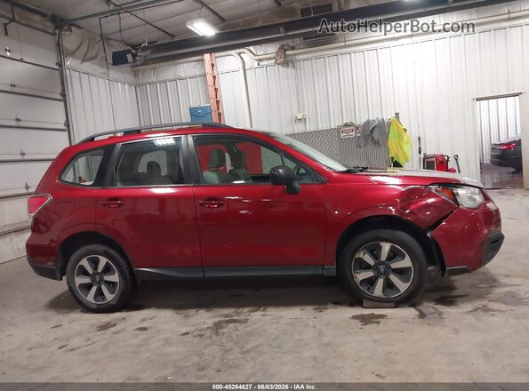 JF2SJABC2JH590578 2018 SUBARU FORESTER Red Widok wnętrza z tyłu
