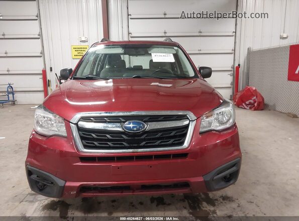 JF2SJABC2JH590578 2018 SUBARU FORESTER Red Widok zestawu wskaźników