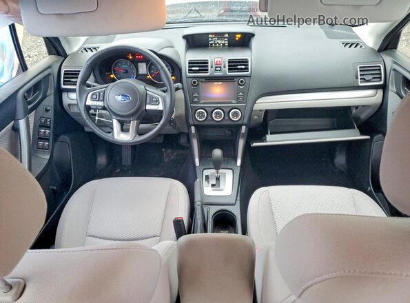 JF2SJABC3JH486634 2018 SUBARU FORESTER Silver Առջևի վահանակի տեսք