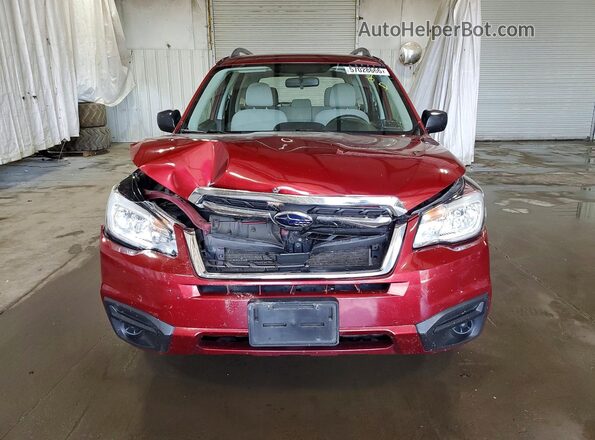 JF2SJABC3JH520930 2018 SUBARU FORESTER Red Դիմացի տեսք