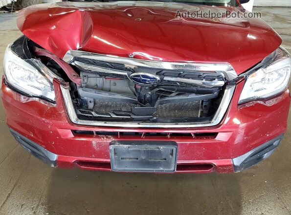 JF2SJABC3JH520930 2018 SUBARU FORESTER Red Շարժիչի բաժամունքի տեսք