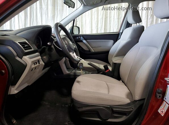 JF2SJABC3JH520930 2018 SUBARU FORESTER Red Սալոնի դիմացի տեսք