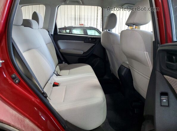 JF2SJABC3JH520930 2018 SUBARU FORESTER Red Սալոնի հետևի տեսք