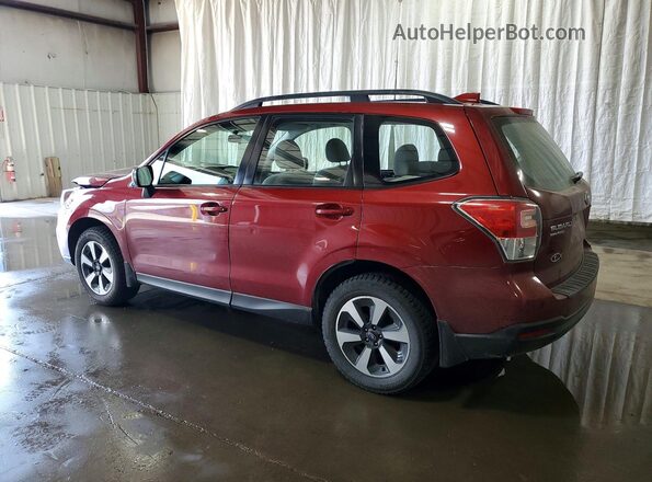 JF2SJABC3JH520930 2018 SUBARU FORESTER Red Հետևի ձախ