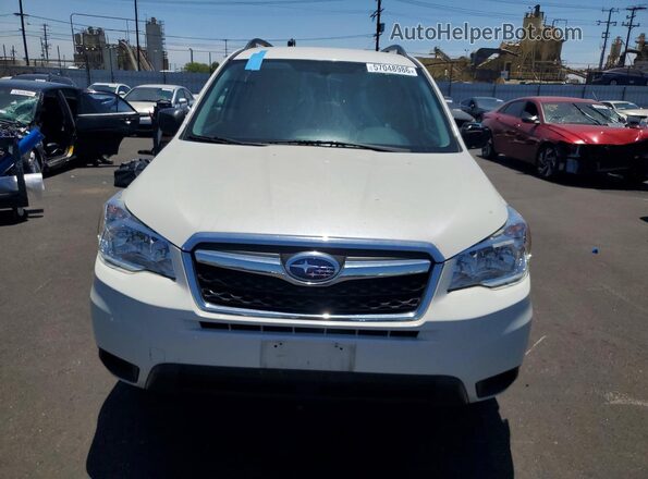 JF2SJABC4GH507354 2016 SUBARU FORESTER White Вид спереду