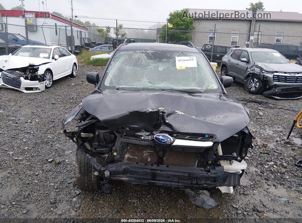 JF2SJABC4JH587990 2018 SUBARU FORESTER Black Front view