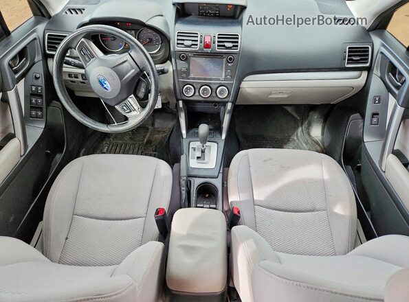 JF2SJABC5GH505337 2016 SUBARU FORESTER Silver Widok deski rozdzielczej