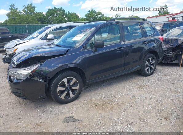 JF2SJABC6HH457302 2017 SUBARU FORESTER Black Առջևի ձախ երեք քառորդ տեսարան