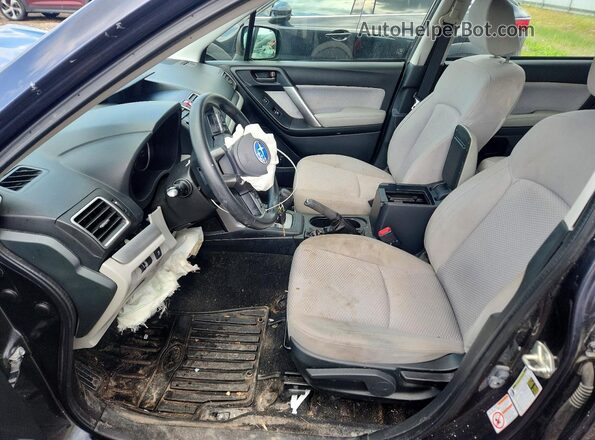 JF2SJABC6HH488582 2017 SUBARU FORESTER Серый Вид салона спереди