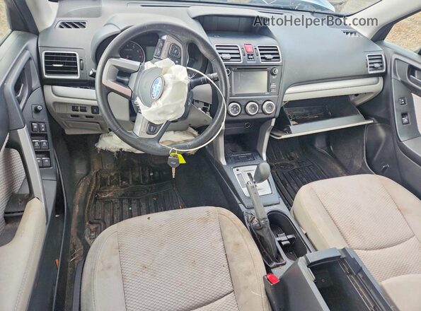 JF2SJABC6HH488582 2017 SUBARU FORESTER Серый Вид панели приборов