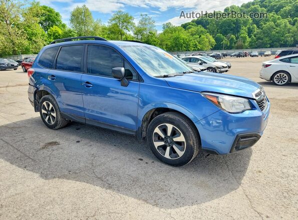 JF2SJABC6JH479001 2018 SUBARU FORESTER Blue Przód prawy