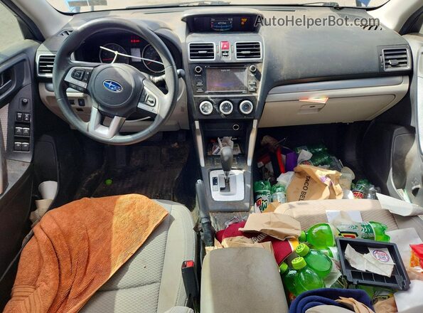 JF2SJABC6JH479001 2018 SUBARU FORESTER Blue Widok deski rozdzielczej