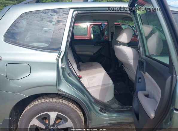 JF2SJABC7JH432804 2018 SUBARU FORESTER Green Widok naklejki z numerem VIN