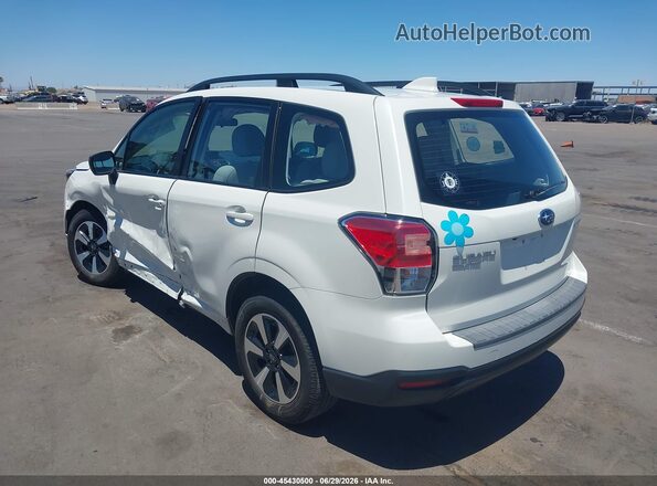 JF2SJABC7JH604068 2018 SUBARU FORESTER White Հետևի ձախ
