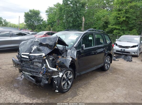 JF2SJABC8HH574508 2017 SUBARU FORESTER Black Przód lewy