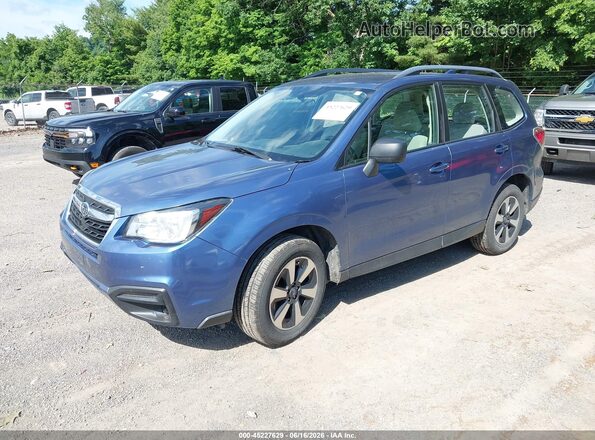 JF2SJABCXJH517345 2018 SUBARU FORESTER Blue Przód lewy