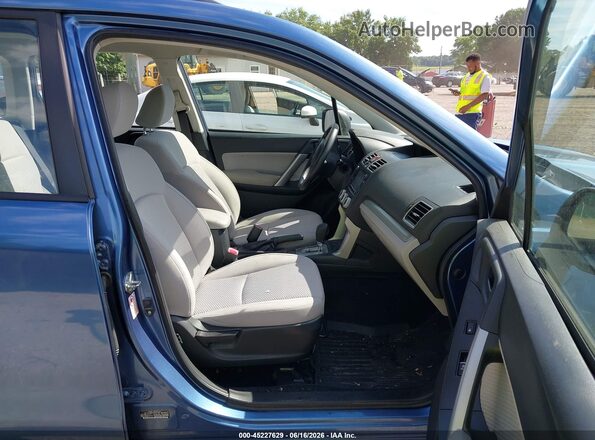 JF2SJABCXJH517345 2018 SUBARU FORESTER Blue Widok wnętrza z przodu
